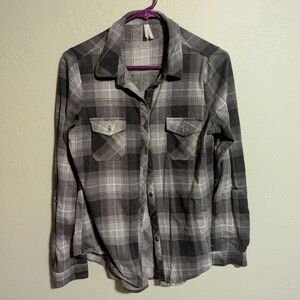 gray & teal flannel | m | vanity